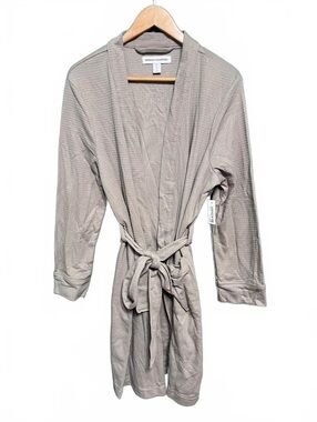 Amazon Essentials Women's Lightweight Waffle Full-Length Bath Robe Smokey Gray M